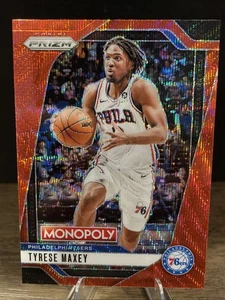 2024-25 Panini Prizm Basketball Monopoly Tyrese Maxey #2 Red Wave Prizm SP 76ers - Picture 1 of 2
