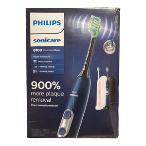 Philips Sonicare 6100 ProtectiveClean Power Toothbrush (2 Pack), Navy/Pink - Picture 1 of 2