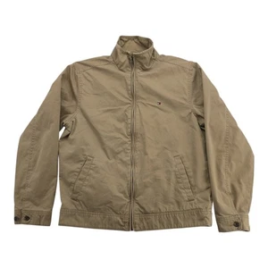 Tommy Hilfiger Khaki Harrington Jacke Hellbraun Baumwolle Reißverschluss Herren Gr. L " - Bild 1 von 17