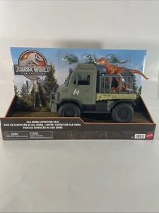 Jurassic World Legacy Collection Isla Sorna Jeep Expedición Vehículo de Juguete Paquete - Imagen 1 de 2