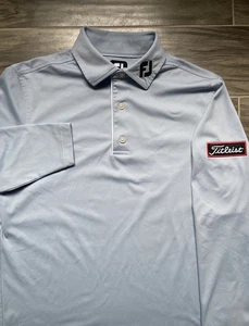 Footjoy Pullover Titleist Patch, size S Quarter Zip Golf Sweater Blue - Picture 1 of 11