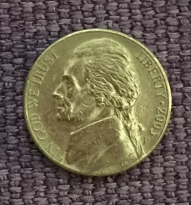 2003 D Jefferson Nickel, circulated, actual coin in picture free S/H - Picture 1 of 2