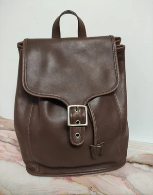 Vintage Coach 9064 Leather Legacy Backpack Dark Brown - Image 1 of 4