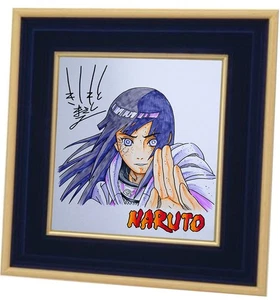 Papel de color autografiado Masashi Kishimoto Naruto: Hinata Hyūga JAPÓN - Imagen 1 de 2