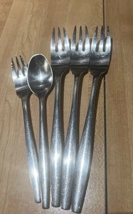 Dansk Variation V Finnland Edelstahl Besteck 5 Stück - Gabeln Teelöffel - Bild 1 von 2