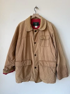VINTAGE Orvis Riding Field Coat Cord Collar Barn Jacket Chore Shoot Canvas - Bild 1 von 6