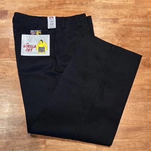Nuovo! Pantaloni larghi Ben Davis taglio gorilla gamba larga neri uomo tg 36x32 irregolari - Foto 1 di 13