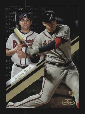 2019 Topps Gold Label Class 1 Black #60 Austin Riley RC Rookie BRAVES - Image 1 of 2