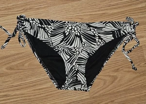 Bisou Bisou Bikini Bottoms Jr M Black/White - Picture 1 of 6