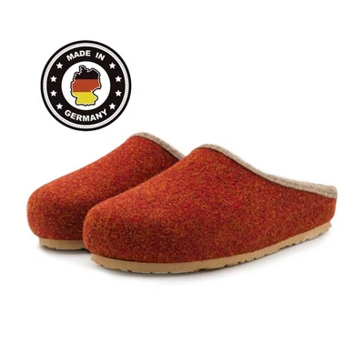 Filzclogs Hausschuhe Herren Damen Fußbett Filzpantoffel Filzlatschen Rost 37-47 - Bild 1 von 4