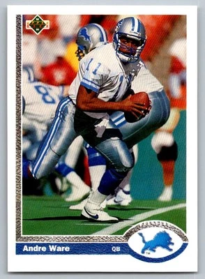 1991 Upper Deck Andre Ware Detroit Lions #301 - Image 1 of 2