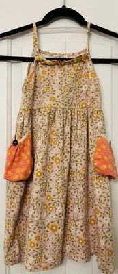 Vestido Matilda Jane Talla 8 Bolsillos Grandes Margaritas Algodón Súper Lindo Primavera 😍 Foto 1 de 3