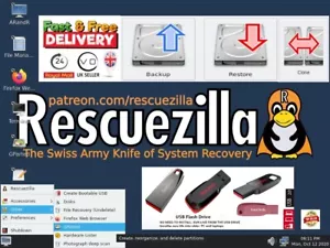 Rescuezilla: Hard Drive Backup / Recovery / Partition / Clone on 64GB USB Drive - Picture 1 of 10