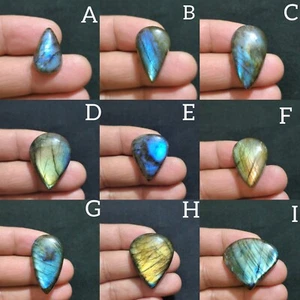 Toller Multi blauer Feuer Labradorit Birnenform lose Edelstein Schmuck zur Herstellung - Bild 1 von 28