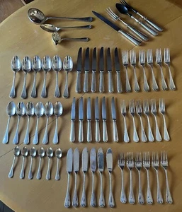 French Christofle Coquille Berain flatware complete set for 6 - Picture 1 of 24