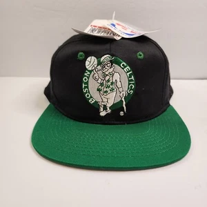 Vintage 90s Boston Celtics Drew Pearson Snapback Hat Cap NBA One Size New W/Tags - Picture 1 of 8