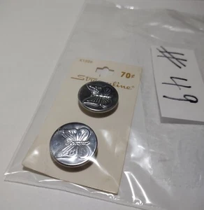 Streamline vintage buttons butterflies repurpose K1526 made in Italy #49 - Picture 1 of 4