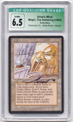 Graded Signed Urza's Mine Mouth Proof Antiquities Artist Anson Maddocks MTG AP! - Image 1 of 2