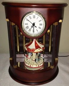 Mr. Christmas Glockenspiel Uhr Gold Label Messing Glockenspiel/Drehkarussell 77641 -VIDEO - Bild 1 von 15