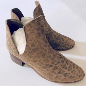 Coconuts by Matisse Pronto Leopard Suede Ankle Booties 8 - Picture 1 of 11