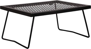 Folding Campfire Grill Heavy Duty Steel Grate, Portable Camp Fire Cooking Racks - Picture 1 of 12