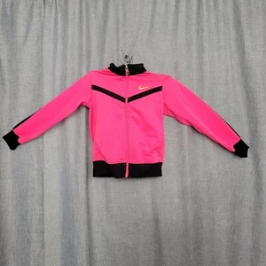 NIKE Kids Track Jacket DIVA Hot Pink & Black Size 5 - Picture 1 of 5