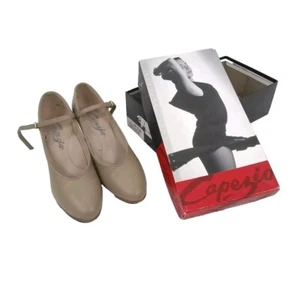 Scarpe Capezio Tele Tone Tap taglia 7M A6 tomaia in pelle marrone con scatola - Foto 1 di 17