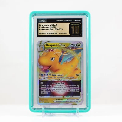 Pokemon 2022 Dragonite VSTAR #050 Pokémon GO - CGC 10 Pristine - Image 1 of 4