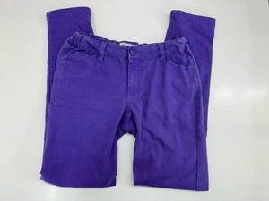 Cherokee Childrens Girls Jeans Size XL Purple Denim Adjustable Waist Pockets - Picture 1 of 14