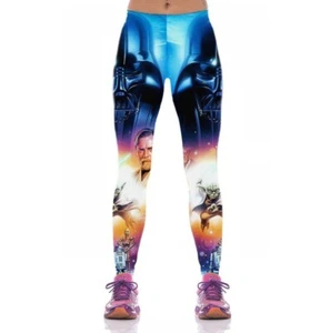 Star Wars Movie High Waist Women's Leggings, Yoga Pants XS-4XL - Bild 1 von 2
