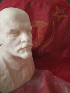 VINTAGE SOWJETISCHE RUSSISCHE PLASTIKBÜSTE LENIN 1970, UDSSR - Bild 1 von 12