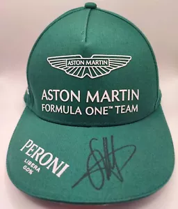 F1, SEBASTIAN VETTEL SIGNED ASTON MARTIN F1 PERONI SPONSOR CAP BRITISH GP 2021 - Picture 1 of 12