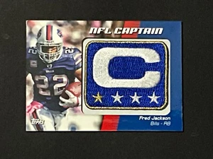 2012 TOPPS FOOTBALL FRED JACKSON NCP-FJ NFL CAPTAIN PATCH CARD SSP RARE HTF - Picture 1 of 2