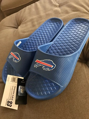 Buffalo Bills Nfl Shower Slippers Flip Flop Sandals Size Men’s Small 7-8 Cover