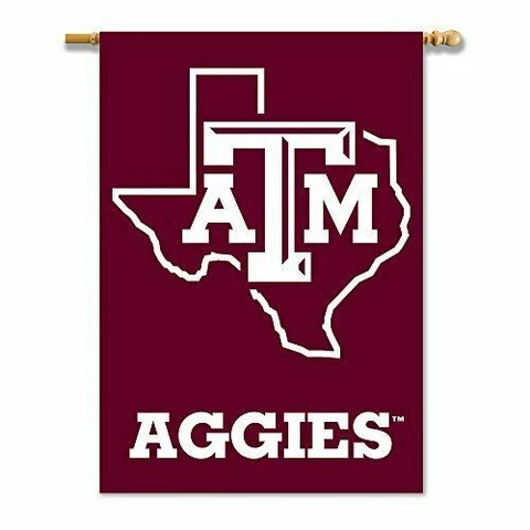 Texas A&M Aggies 28" x 40" Two Sided House Banner (Texas Shape) Cover