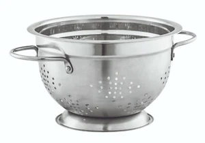 New AVANTI Deep Stainless Steel Colander 25cm Kitchen - Foto 1 di 2