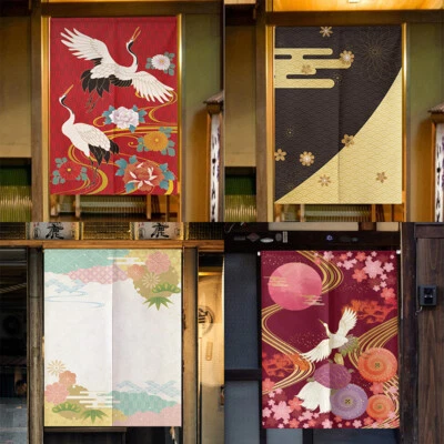 Japanese Door Panel Door Curtain Cherry Blossoms Fabric Noren Partition Curtain - image 1 of 4