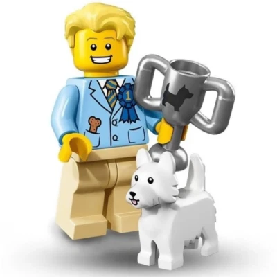 Minifigura coleccionable LEGO serie 16 ganador de exposición canina 71013 Foto 1 de 3