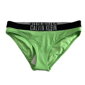 Calvin Klein Women's Classic Bikini Swim Bottoms Ultra Green, S - Picture 1 of 6