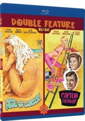 Age of Consent & Cactus Flower (Blu-ray) Helen Mirren Goldie Hawn **NEW/SEALED** - Image 1 of 3