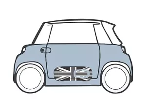 Citroen AMI Aufkleber Set Seitentür Englische Flagge AM C 50 - Bild 1 von 2