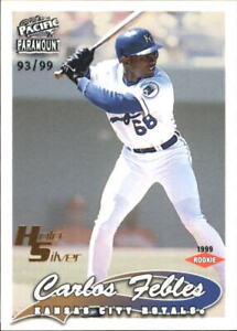 1999 Paramount Holo-Silver Royals Baseball Card #110 Carlos Febles /99