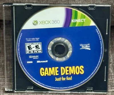 Kinect Game Demos: Just For Fun! Xbox 360 Video Game Disc Only Tested Clean !!!! - Image 1 of 2