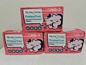 Mum & You Eco Friendly Baby Nappies Size 2 (3-6kg / 7-13lbs) | 3 Pack of 44 P...