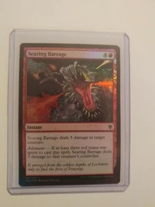 Lamina di sbarramento bruciante comune MTG (140) fresco istantaneo trono rosso di Eldraine - Foto 1 di 6