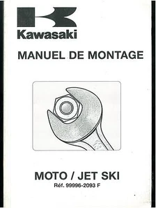 Manuel de Montage & Préparation KAWASAKI MOTOS années 90 en Français + JET SKI - Picture 1 of 8