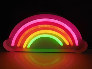 Lumida Weißer Neon Regenbogen Timer Adapter ca 30cm - Bild 1 von 2