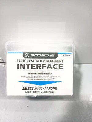 Scosche FD5000 Factory Replacement Interface Ford Lincoln Mercury 2005-14 - Image 1 of 4