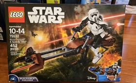 LEGO Star Wars Scout Trooper & Speeder Bike Set (75532) New & Sealed