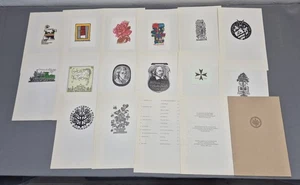 31)Nr.099,Exlibriskring der W.B.-V. Niederlande 1974, Konvolut 14 Blätter - Imagen 1 de 1